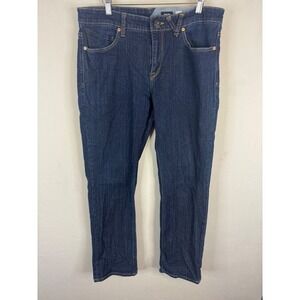 Volcom Solver Modern Straight Jeans Dark Wash Denim Mens 33 A19316R7